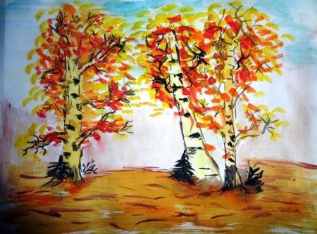Рисунок осень 2 класс