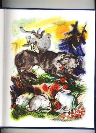 Мамин-Сибиряк сказка про храброго зайца раскраска