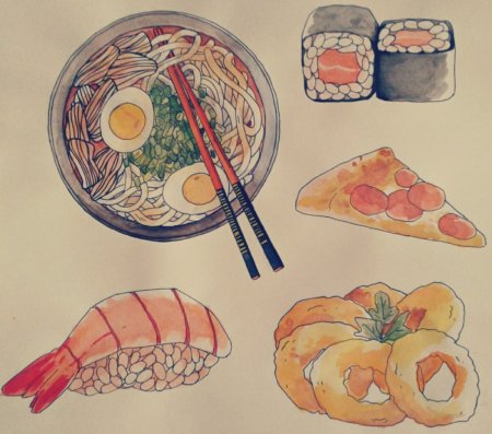 Рисунки еды