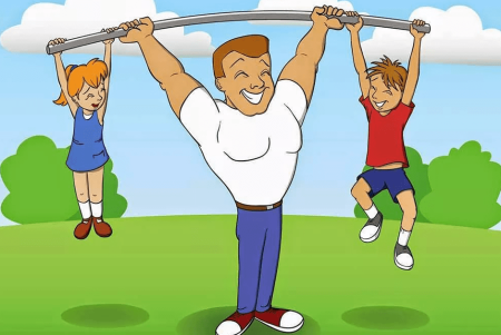 Папа сильный