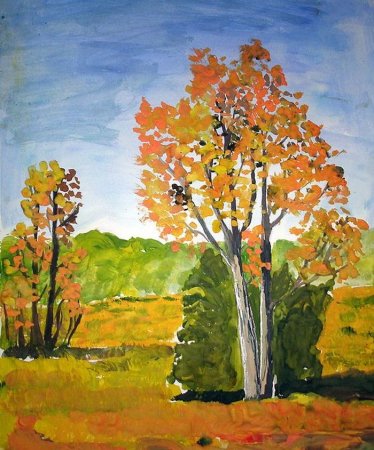 Золотая осень рисунок