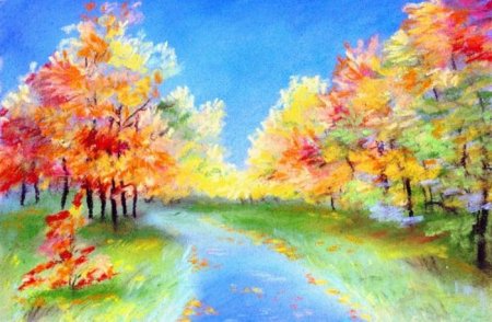 Осенний пейзаж в школу