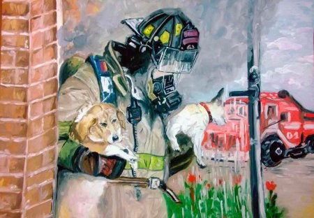 Картины на тему МЧС