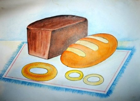 Рисование на тему хлеб