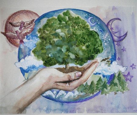 Рисунок на тему сбережем планету