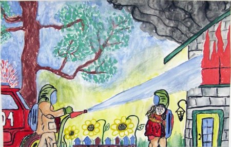 Рисунок пожарная безопасность