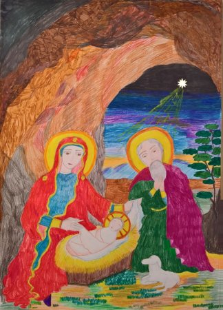 Рождество рисунок