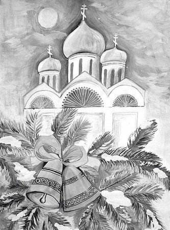 Рождество рисунок