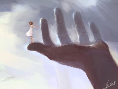 Человек на ладони Бога