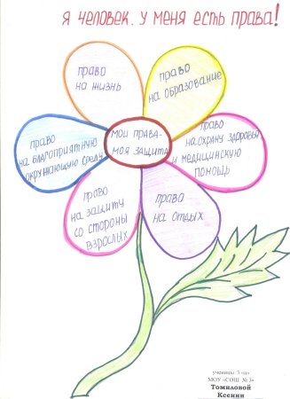 Рисунок на тему Мои права