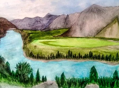 Природа Алтая рисунок