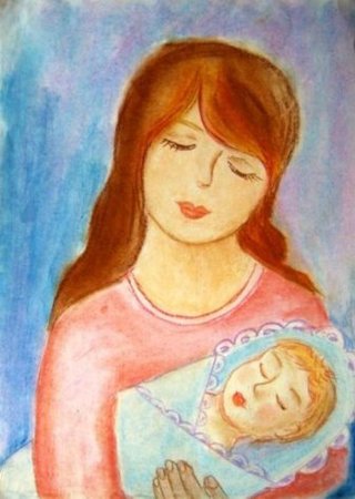 Рисунок на тему мама