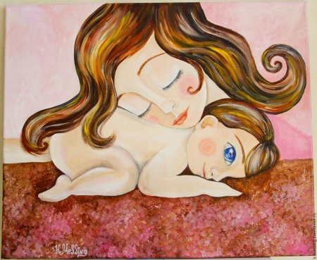 Claudia Tremblay картины мать и дитя