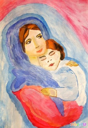 Рисунок на тему материнство