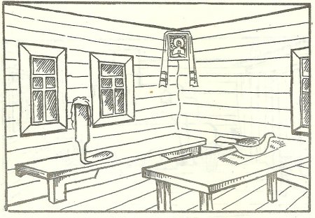 Изо внутреннее убранство русской избы