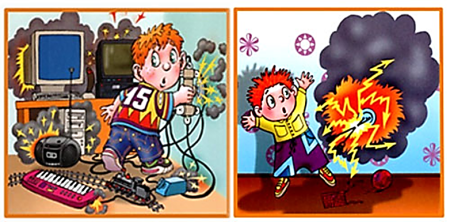 Опасность электроприборов для детей