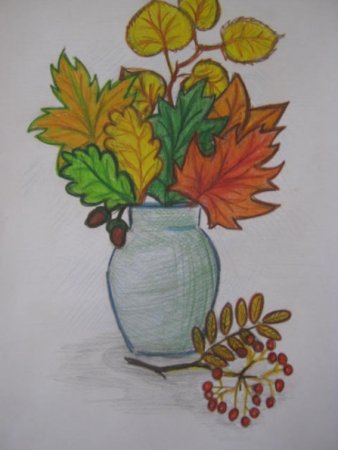 Тема: "ветка рябины".(т.с.Комарова, с.42)