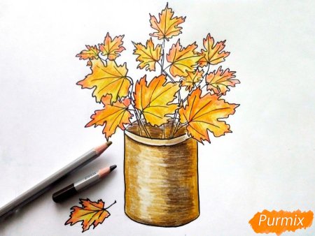 Рисование осенний букет