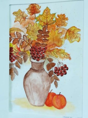 Осенний букет красками