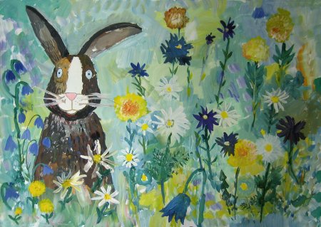 Детские работы гуашью