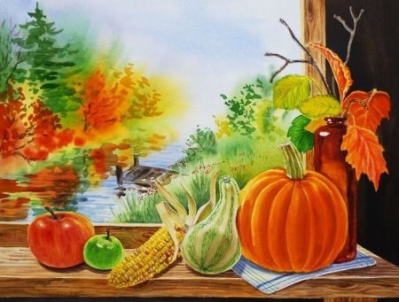 Рисование дары осени