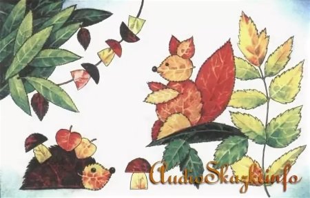 Аппликация из листьев