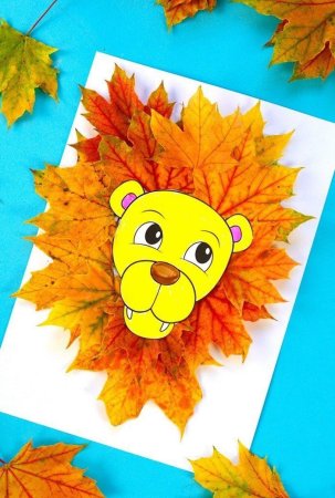 Аппликация на тему Золотая осень