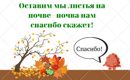 Листовка "не сжигать листья
