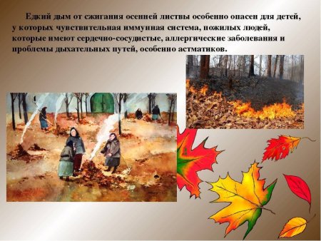 Опасности осенью для дошкольников