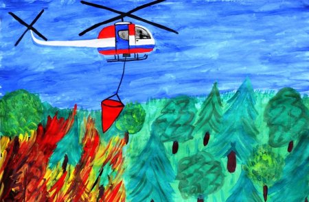 Рисунок на пожарную тему