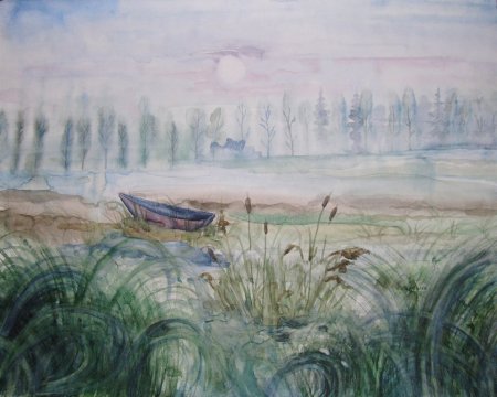 Рисунок ночь для детей красками
