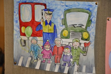 Рисунки ко Дню полиции детские