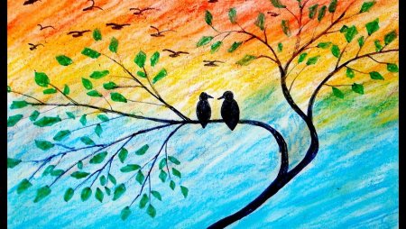 Пейзаж на свободную тему легко