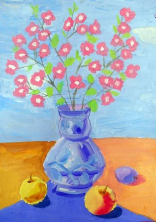 Весенний натюрморт для детей