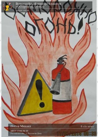 Рисунок на тему огонь