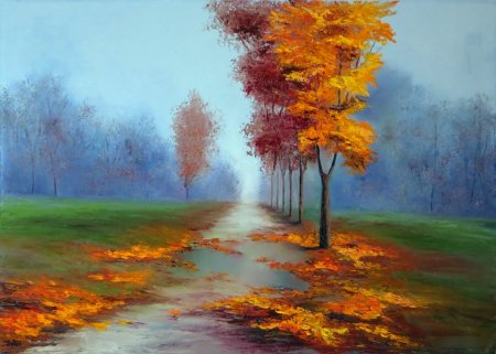 Осенний пейзаж композиция