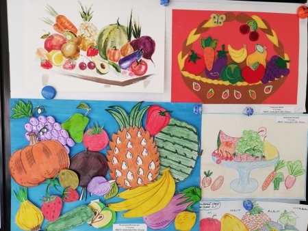 Аппликация на тему здоровое питание