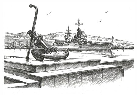 Новороссийск памятники на набережной в графике