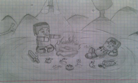 Рисунок на свободную тему легкий