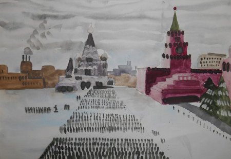 Битва под Москвой рисунки детей