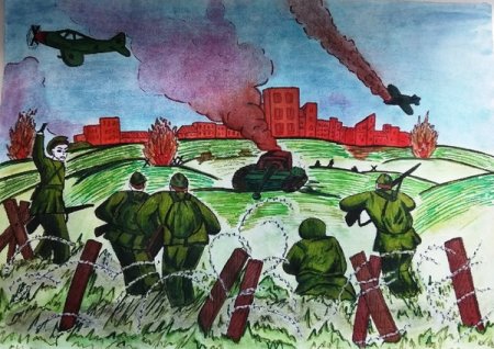 Оборона Москвы иллюстрации для детей