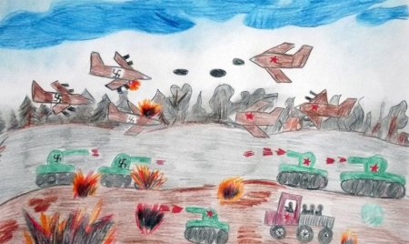 Рисунки на тему битва за Москву