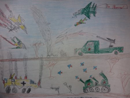 Битва под Москвой рисунки детей