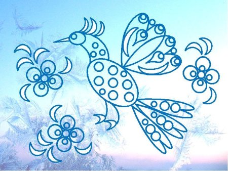 Зимние узоры рисование с детьми