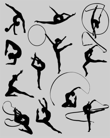 Эскиз гимнастки