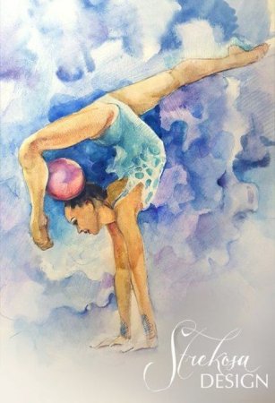 Гимнастка рисунок