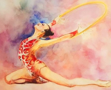Красивые рисунки гимнасток