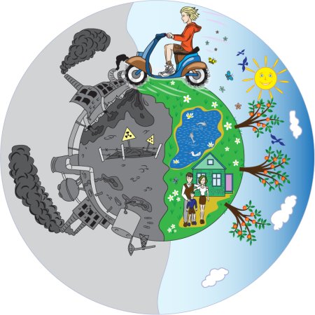 Загрязненная Планета земля