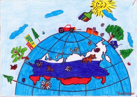 Рисунок на тему Россия