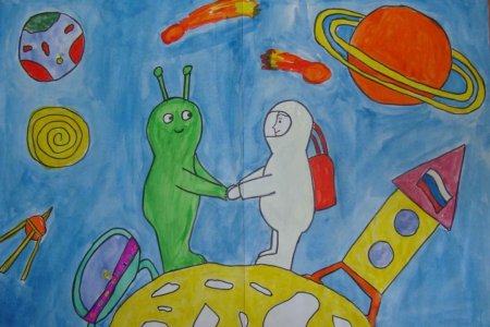 Рисунок на тему космос